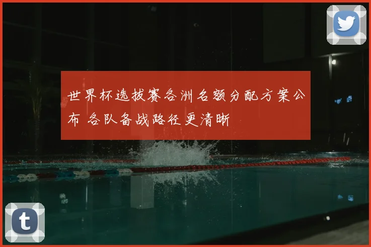 世界杯选拔赛各洲名额分配方案公布 各队备战路径更清晰